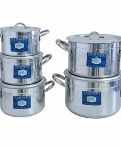 pardini deep casserole set - 10 pcs, set with new handle