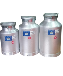 milk can with steel collars and base ring - 729r series