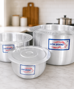 Heavy set of 12 Belly Shine Sufuria (12/23) + 12 lids