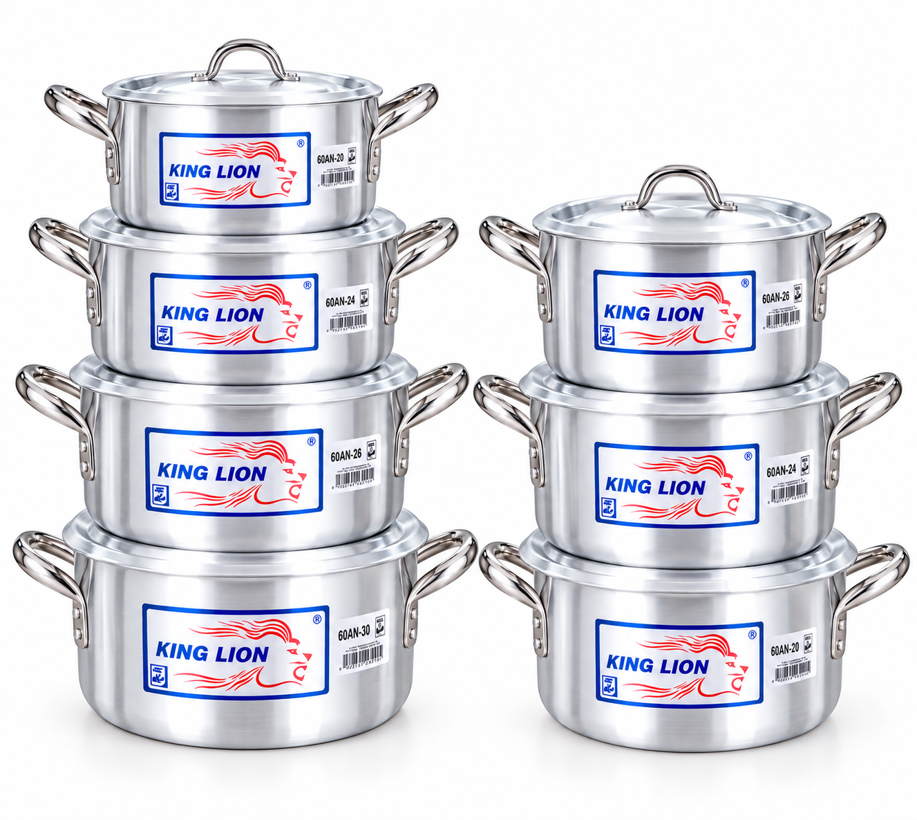 King Lion Stainless Cookware Stacks