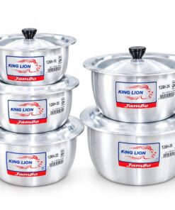 Kinglion Jambo casserole set of 5 with lids