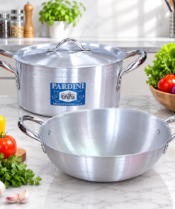 combo: medium height casserole 4ltrs + karai 20cm