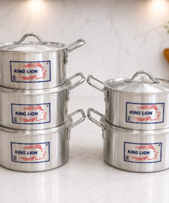 604CSETHO5KN  604 CHROME HI CASSEROLE SET OF 5PCS/CARTON