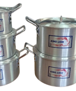 604 chrome hi casserole set of 5pcs/carton