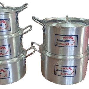 604 chrome hi casserole set of 5pcs/carton