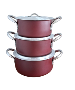 non stick casserole with ss handle set of 2 sizes 22 & 24 (copy)