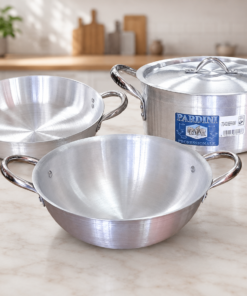 combo: medium height casserole 7L + double-handle pan 28cm + karai 26cm